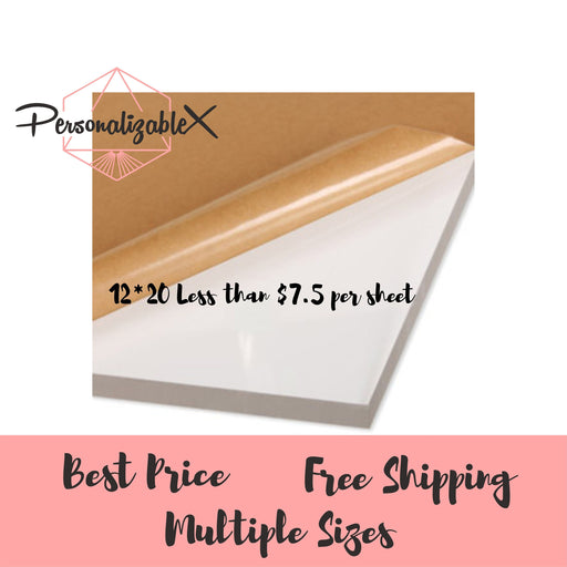 Wholesale Proofgrade 1/8 (3mm) Cast Acrylic Sheet with Paper Mask for Laser Cutting and Engraving. Glowforge laser acrylic supply. Bulk